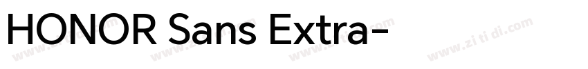 HONOR Sans Extra字体转换